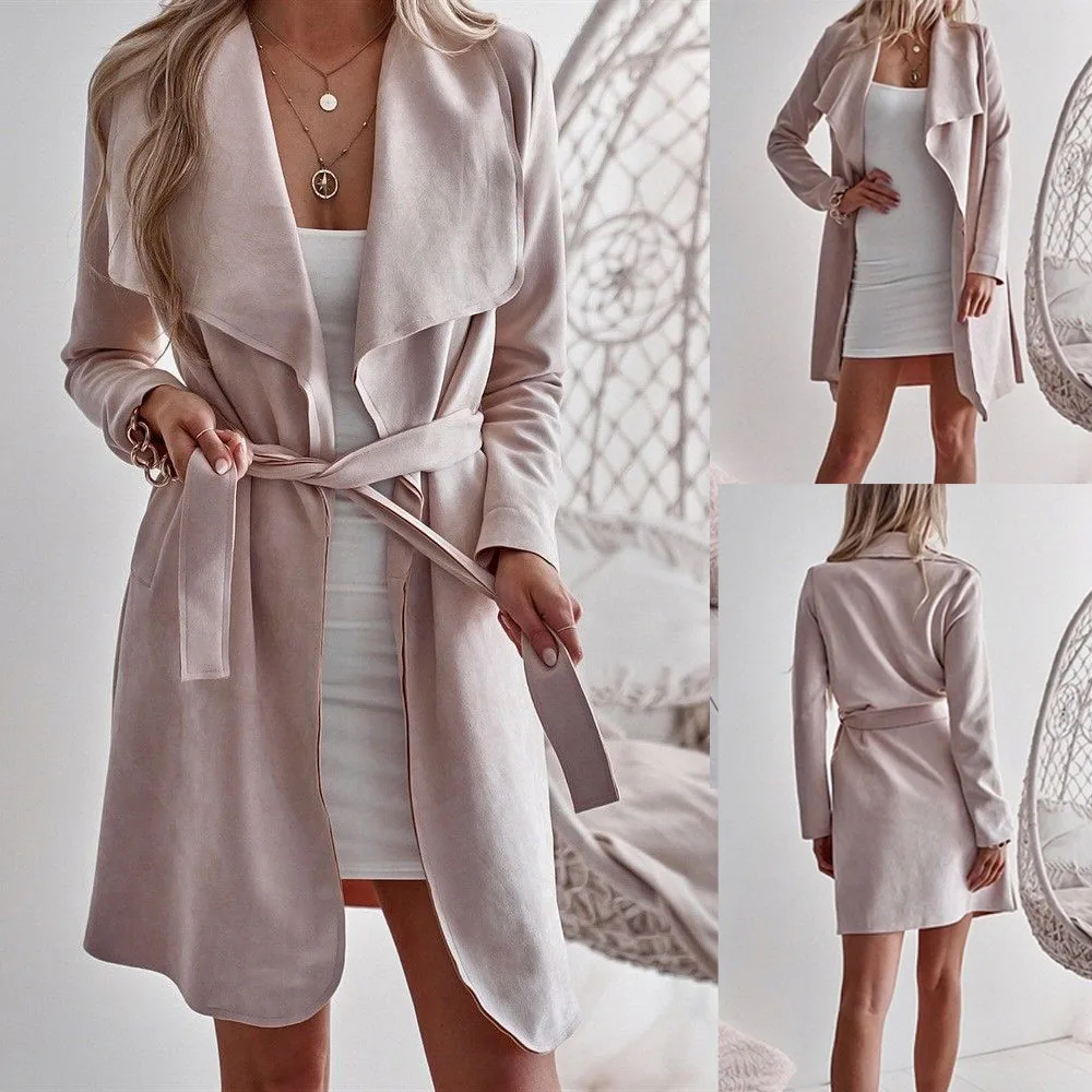 2019 Womens Winter Woolen Waterfall Coat Ladies Belted Cardigan made of high quality materials Outwear Jumper chaqueta mujer@#35
2019 Womens Winter Woolen Waterfall Coat Ladies Belted Cardigan made of high quality materials Outwear Jumper chaqueta mujer@#35