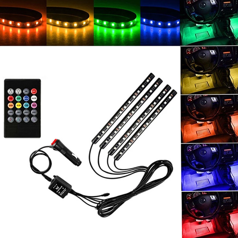 New Car styling Wireless Remote/Music/Voice Control Interior Floor Foot Decoration Light LED Atmosphere Neon Lamp Strip
New Car styling Wireless Remote/Music/Voice Control Interior Floor Foot Decoration Light LED Atmosphere Neon Lamp Strip
