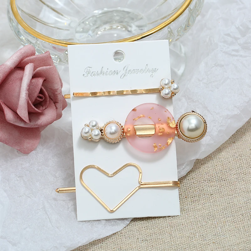 Hesiod Fashion Design Korea Style Yellow Pink Green Acrylic Heart Moom Hair Clip Imitation Pearl Hairpin Sets
Hesiod Fashion Design Korea Style Yellow Pink Green Acrylic Heart Moom Hair Clip Imitation Pearl Hairpin Sets