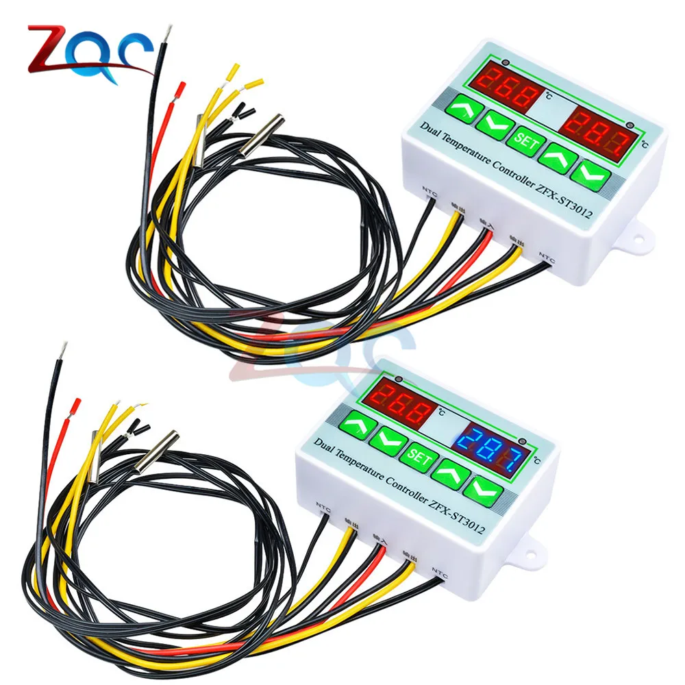 AC 110V-220V DC 12V 24V Digital LED Dual Thermometer Temperature Controller Thermostat Incubator Control Microcomputer Dual NTC
AC 110V-220V DC 12V 24V Digital LED Dual Thermometer Temperature Controller Thermostat Incubator Control Microcomputer Dual NTC