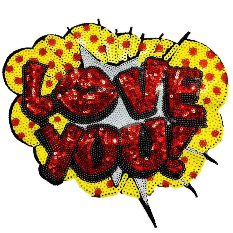 T shirt women Letters patch sequins Cartoon LOVE you! deal with it biker patches for clothing Diy flower stickers t shirt mens
T shirt women Letters patch sequins Cartoon LOVE you! deal with it biker patches for clothing Diy flower stickers t shirt mens