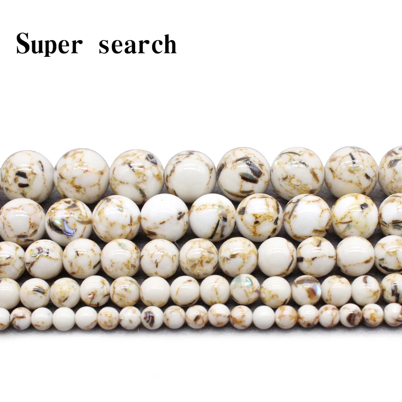 4/6/8/10/12mm Fashion Artifical shell White Pine stone Round Loose Beads Suitable for DIY female bracelet necklace Jewelry
4/6/8/10/12mm Fashion Artifical shell White Pine stone Round Loose Beads Suitable for DIY female bracelet necklace Jewelry