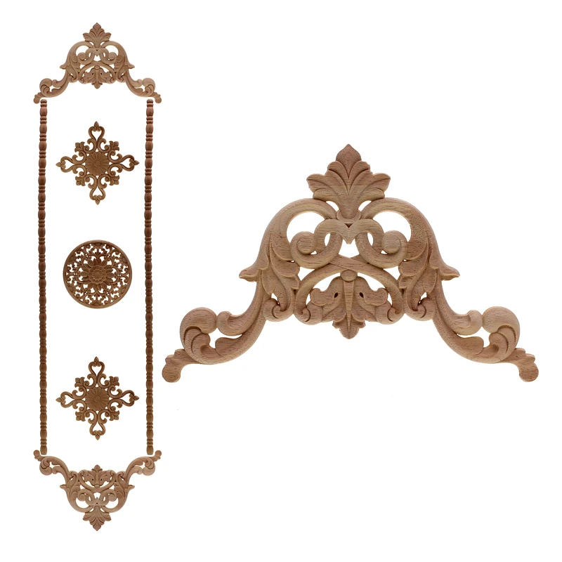 VZLX Natural Floral Wood Carved Decal Corner Appliques Frame Wall Doors Furniture Woodcarving Decorative Wooden Figurines Craft
VZLX Natural Floral Wood Carved Decal Corner Appliques Frame Wall Doors Furniture Woodcarving Decorative Wooden Figurines Craft
