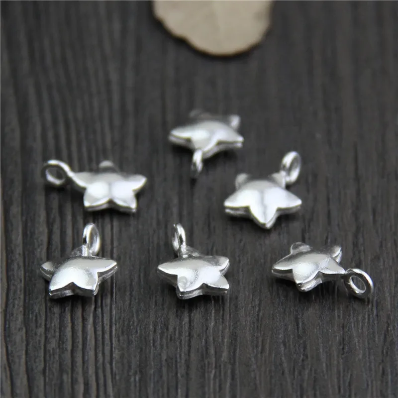 Real 925 Sterling Silver Stars Charm Pendant Suit Bracelet Making Fine Jewelry Accessories Finding
Real 925 Sterling Silver Stars Charm Pendant Suit Bracelet Making Fine Jewelry Accessories Finding
