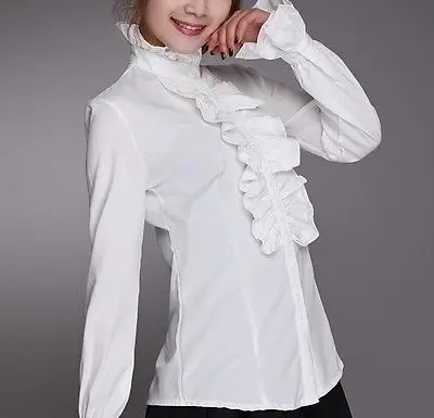 Victorian Women Long Puff Sleeves OL Shirt High Neck Frilly Ruffle Shirt Blouses
Victorian Women Long Puff Sleeves OL Shirt High Neck Frilly Ruffle Shirt Blouses