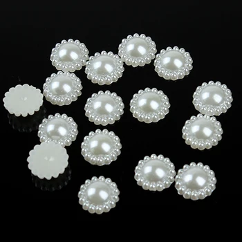 100pcs/lot 9mm/12mm/20mm wholesale White Sunflower Shape Pearl Bead Flat Back Scrapbook Craft Flatback Beads F1523
100pcs/lot 9mm/12mm/20mm wholesale White Sunflower Shape Pearl Bead Flat Back Scrapbook Craft Flatback Beads F1523
