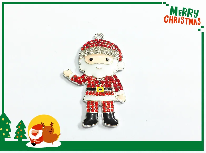 Newest! 45MM*30MM 10pcs/lot Santa Rhinestone Pendants For Christmas Jewelry Making
Newest! 45MM*30MM 10pcs/lot Santa Rhinestone Pendants For Christmas Jewelry Making