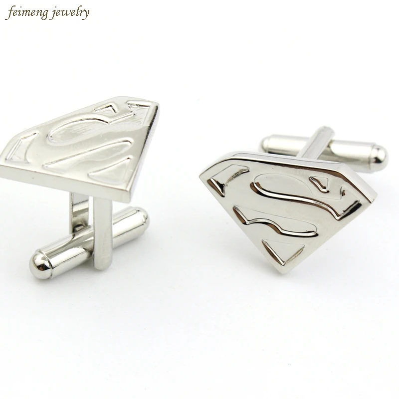 Movie Jewelry Silver Plated Super Hero Superman Triangle Brand Cuff Buttons French Shirt Cufflinks For Mens Fashion Cuff Links
Movie Jewelry Silver Plated Super Hero Superman Triangle Brand Cuff Buttons French Shirt Cufflinks For Mens Fashion Cuff Links