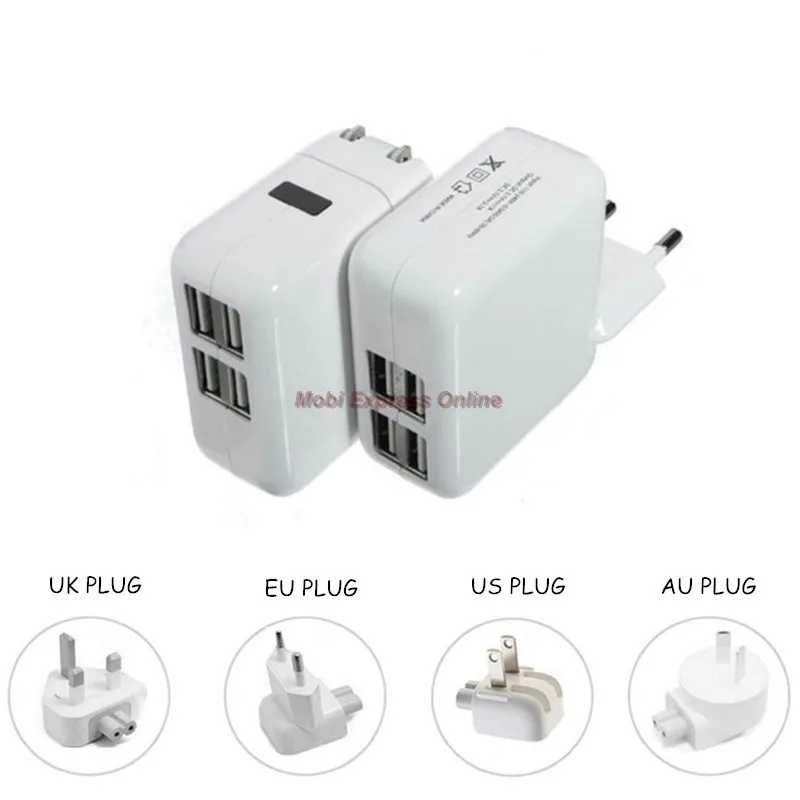 5V 2.1A Universal 4 USB Port EU/UK/US/AU Plug Travel AC Charger Adapter Smart Fast Charging For Lumia 640 950 XL Zenfone 2 Laser
5V 2.1A Universal 4 USB Port EU/UK/US/AU Plug Travel AC Charger Adapter Smart Fast Charging For Lumia 640 950 XL Zenfone 2 Laser