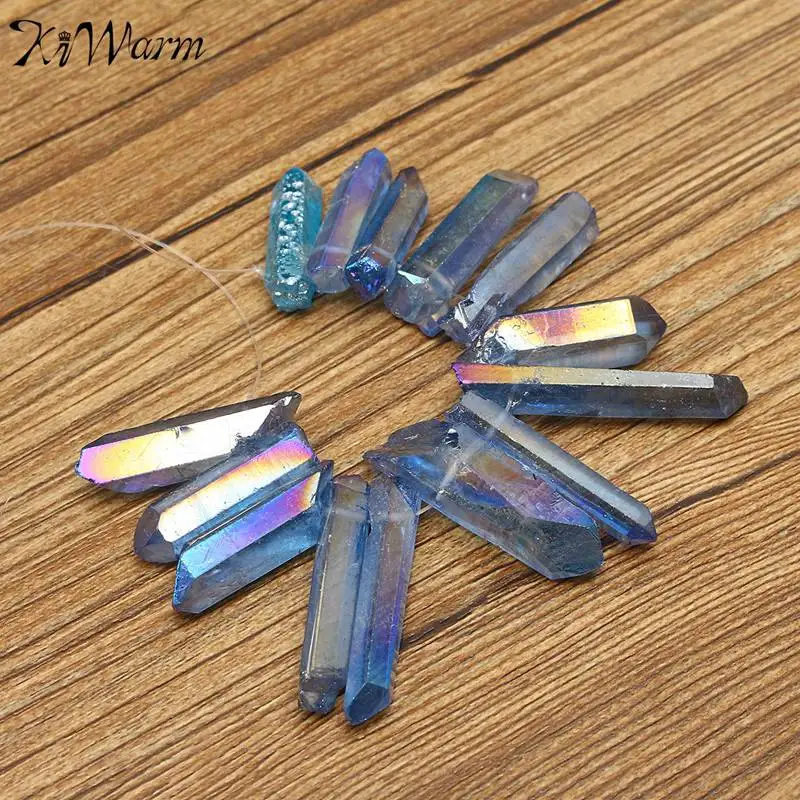 KiWarm Overvalue 14pcs Rainbow Titanium Quartz Crystal Wand Point Healing Degaussing Gemstone Home Decor For DIY Pendant Crafts
KiWarm Overvalue 14pcs Rainbow Titanium Quartz Crystal Wand Point Healing Degaussing Gemstone Home Decor For DIY Pendant Crafts
