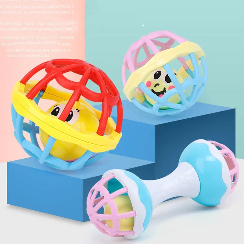 New Baby Soft Rubber Bell Ball Eco-friendly Fitness Fun Little Loud Bell Ball Grasping Toys Plastic Hand Bell Rattles
New Baby Soft Rubber Bell Ball Eco-friendly Fitness Fun Little Loud Bell Ball Grasping Toys Plastic Hand Bell Rattles
