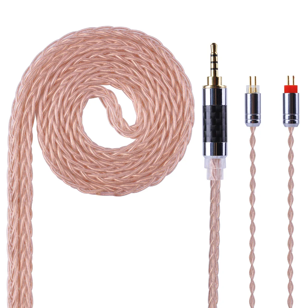 Yinyoo 8 Core Silver Plated Copper Balanced Cable 2.5/3.5/4.4mm With MMCX/2pin Connector For AS10 ZS10 ZST ES4 ZS6 LZ A5
Yinyoo 8 Core Silver Plated Copper Balanced Cable 2.5/3.5/4.4mm With MMCX/2pin Connector For AS10 ZS10 ZST ES4 ZS6 LZ A5