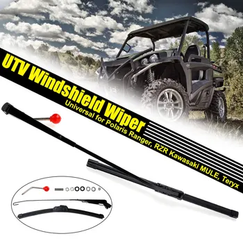 

UTV Windshield Wiper Manual Wiper Universal for Polaris Ranger RZR For Kawasaki MULE for Teryx Windscreen Plastic Mud Cleaning