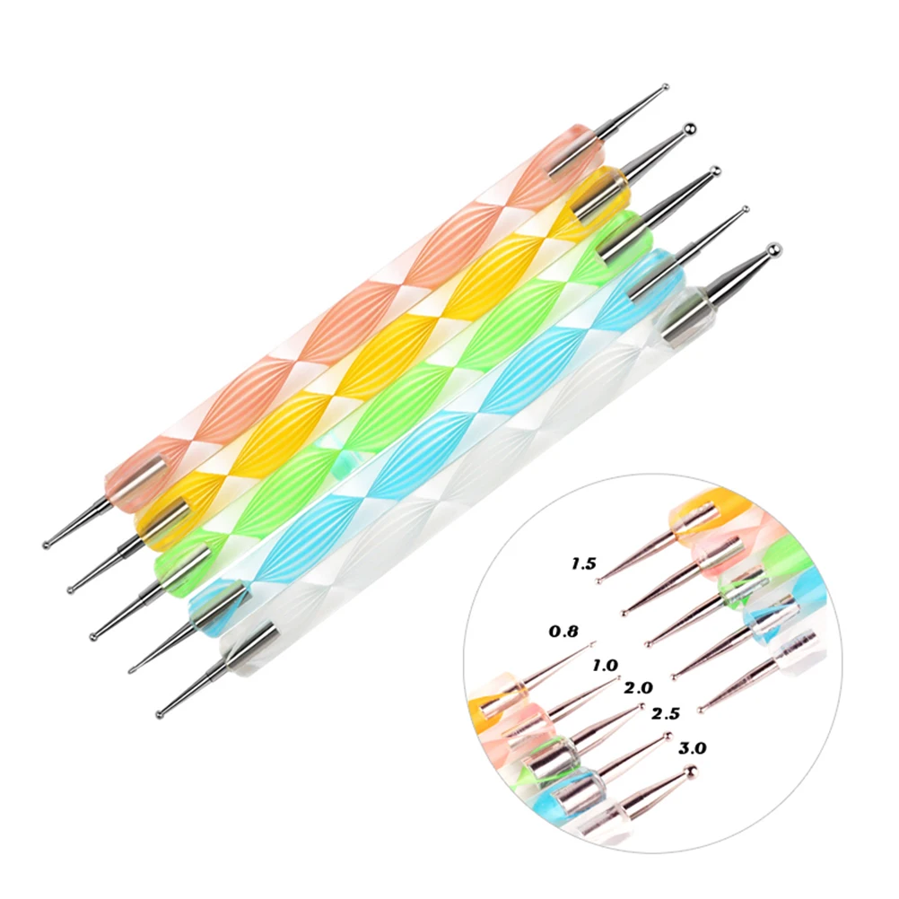 Hot Sale 5 X 2 Way 10 Different DIY Ball Styluses Pottery Ceramics Embossing Pattern Clay Sculpting Nail Art Dotting Tools
Hot Sale 5 X 2 Way 10 Different DIY Ball Styluses Pottery Ceramics Embossing Pattern Clay Sculpting Nail Art Dotting Tools