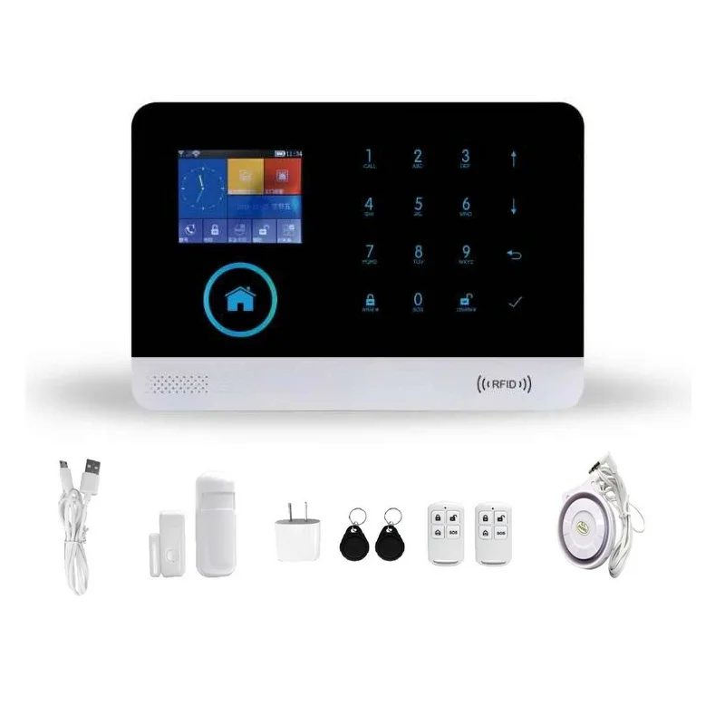 

3G SMS Home Burglar Security Alarm System WIFI APP Control Alarmes Pet PIR Detector Door Window Sensor Kits