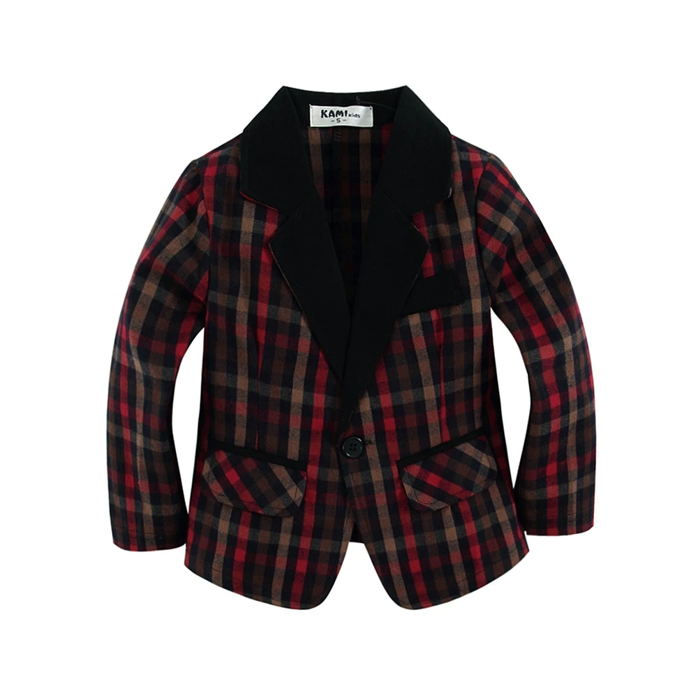 new arrival woven cotton 100% toddler Boy blazer with cute plaid fabric Red type
new arrival woven cotton 100% toddler Boy blazer with cute plaid fabric Red type