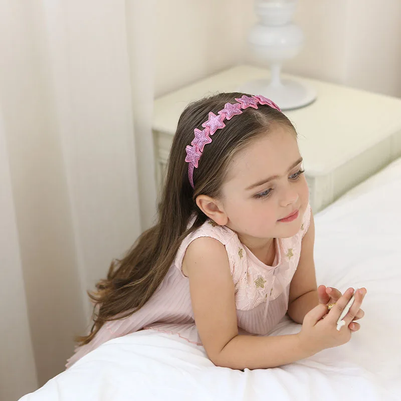 Shimmer Powder Pink Pointed Star Hair Hoop Boutique Baby Hairbands Princess Headwear Children Headbands Girls Hair Accessories
Shimmer Powder Pink Pointed Star Hair Hoop Boutique Baby Hairbands Princess Headwear Children Headbands Girls Hair Accessories