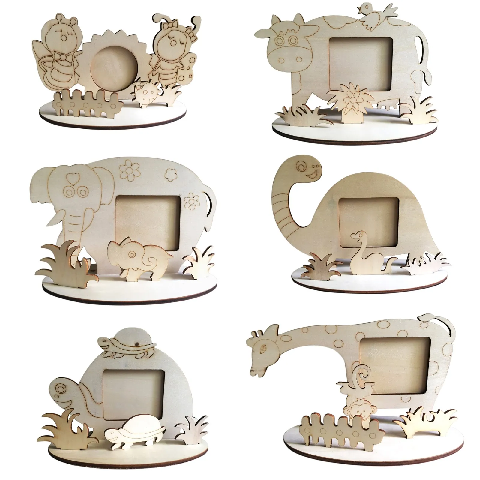 Cartoon Animal Wooden Photo Frame Cute Dinosaur Elephant Resin Wooden for Baby Kid Picture Frames Desktop Frame Decor Supplies
Cartoon Animal Wooden Photo Frame Cute Dinosaur Elephant Resin Wooden for Baby Kid Picture Frames Desktop Frame Decor Supplies