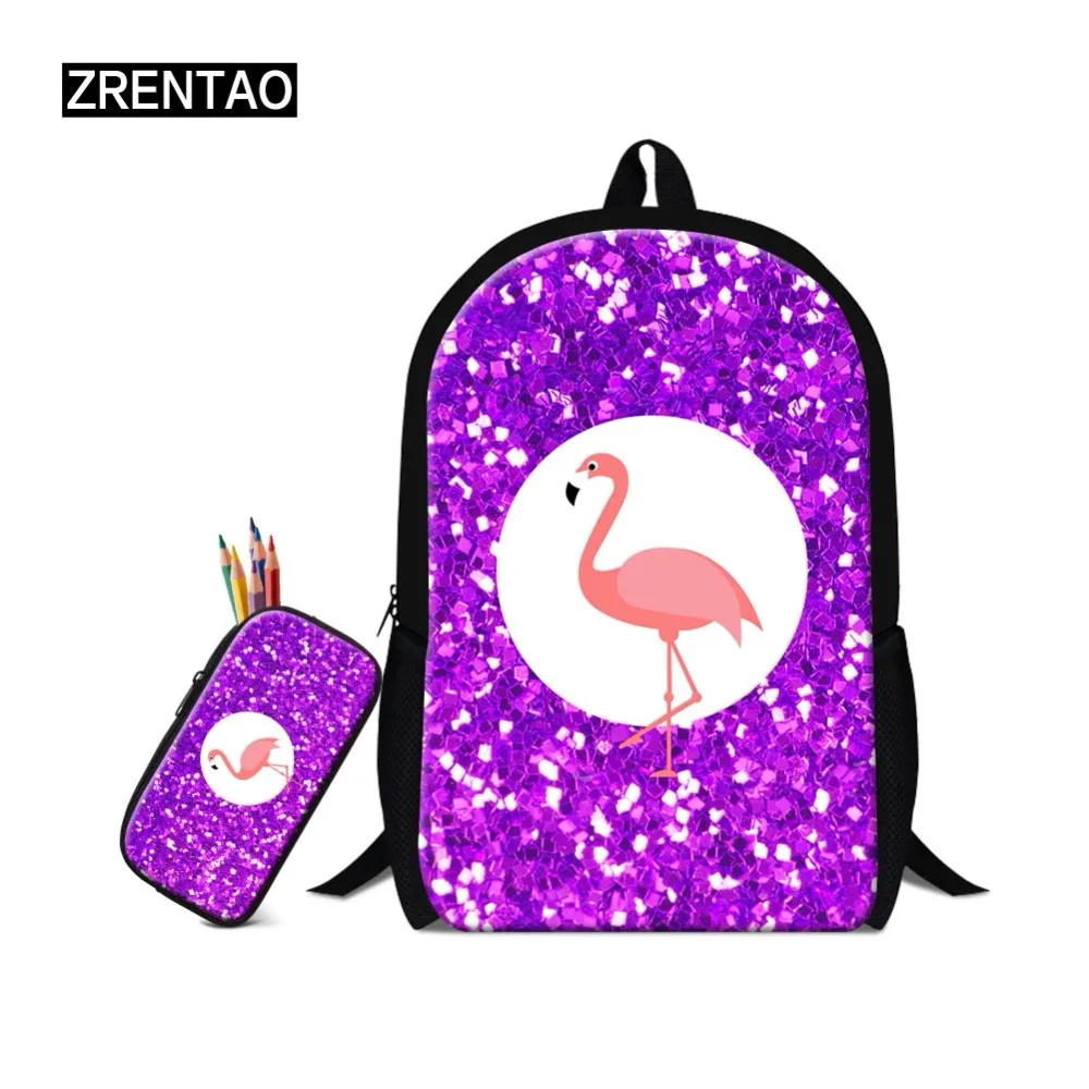 ZRENTAO backpack polyester mochilas mochila+ Pencil bags flamingo print pupil 2 PCS/Set le cartable for primary school student
ZRENTAO backpack polyester mochilas mochila+ Pencil bags flamingo print pupil 2 PCS/Set le cartable for primary school student
