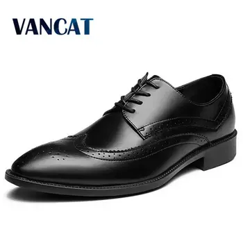 Vancat Brand Classic Man Pointed Toe Dress Shoes Mens Patent Leather Black Brogue Shoes Wedding Shoes Oxford Formal Shoes
Vancat Brand Classic Man Pointed Toe Dress Shoes Mens Patent Leather Black Brogue Shoes Wedding Shoes Oxford Formal Shoes