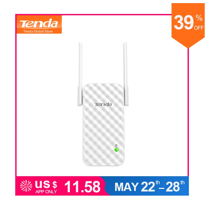 Tenda A9 300M Wireless WiFi Repeater, WiFi Signal Amplifier, Wireless Router WiFi Range Extender Expander Booster, Easy Setup
Tenda A9 300M Wireless WiFi Repeater, WiFi Signal Amplifier, Wireless Router WiFi Range Extender Expander Booster, Easy Setup