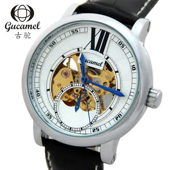 GUCAMEL Fashion Business Mens Automatic Mechanical Wristwatch Stainless Steel Male Waterproof Genuine Leather Watch Montre Homme 
GUCAMEL Fashion Business Mens Automatic Mechanical Wristwatch Stainless Steel Male Waterproof Genuine Leather Watch Montre Homme