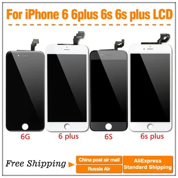 PhGadget-LCDs 1PCS LCD Display and Touch screen Digitizer for iphone 6 6g black white