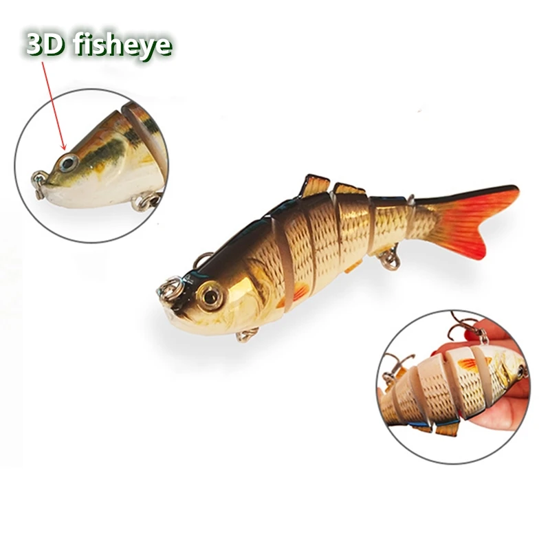 Fishing Lure 10cm 20g Crankbait With 2 Hook Fishing Baits 3D Eyes 6-Segment Lifelike Fishing Hard Carp Multi-Section Pike Lure
Fishing Lure 10cm 20g Crankbait With 2 Hook Fishing Baits 3D Eyes 6-Segment Lifelike Fishing Hard Carp Multi-Section Pike Lure