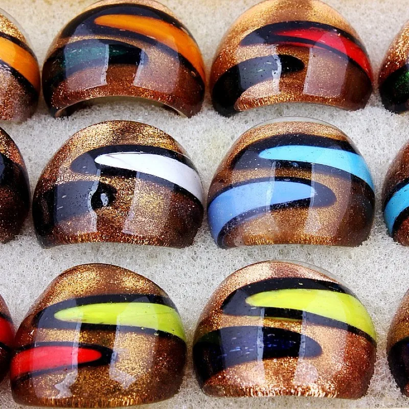 QianBei Wholesale Mixed 12pcs/set 2018 Fashion Jewelry Ring Women Handmade Colorful Translucent Murano Glass Ring
QianBei Wholesale Mixed 12pcs/set 2018 Fashion Jewelry Ring Women Handmade Colorful Translucent Murano Glass Ring