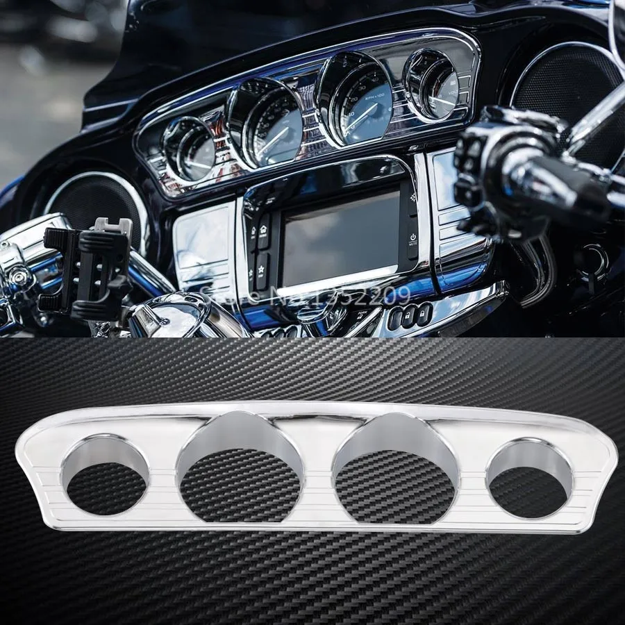 Motorbike Gauge Panel Adhesive Trim Chrome Decorative Cover For Harley Electra Glide Street Tri Glide Ultra Limited 2014-2019
Motorbike Gauge Panel Adhesive Trim Chrome Decorative Cover For Harley Electra Glide Street Tri Glide Ultra Limited 2014-2019
