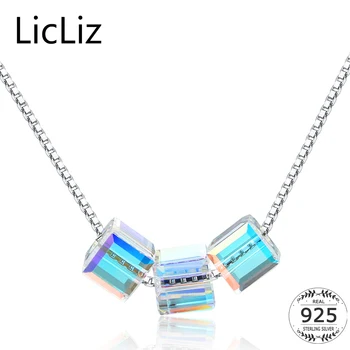 LicLiz 925 Sterling Silver Geometric Square Pendant Necklace Women Floating Charm 3 Stones Necklace Dangle Pendant Collar LN0286
LicLiz 925 Sterling Silver Geometric Square Pendant Necklace Women Floating Charm 3 Stones Necklace Dangle Pendant Collar LN0286