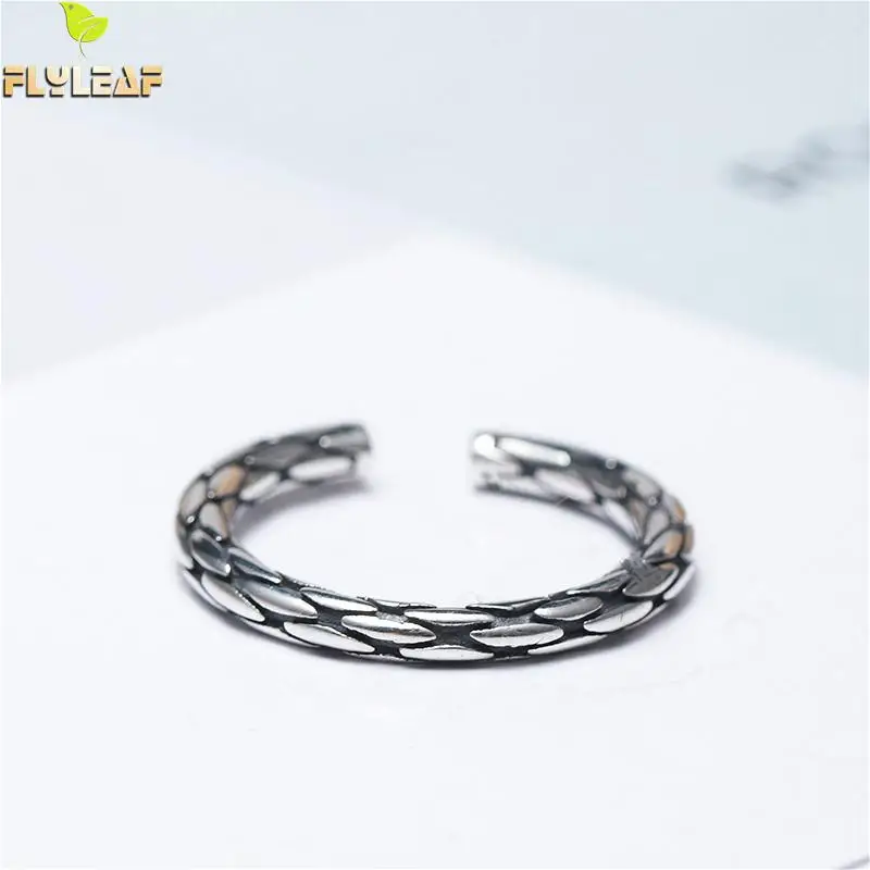 Flyleaf Serpentine Weave Open Ring High Quality 100% 925 Sterling Silver Rings For Women Simple Fine Jewelry Designer Vintage 
Flyleaf Serpentine Weave Open Ring High Quality 100% 925 Sterling Silver Rings For Women Simple Fine Jewelry Designer Vintage
