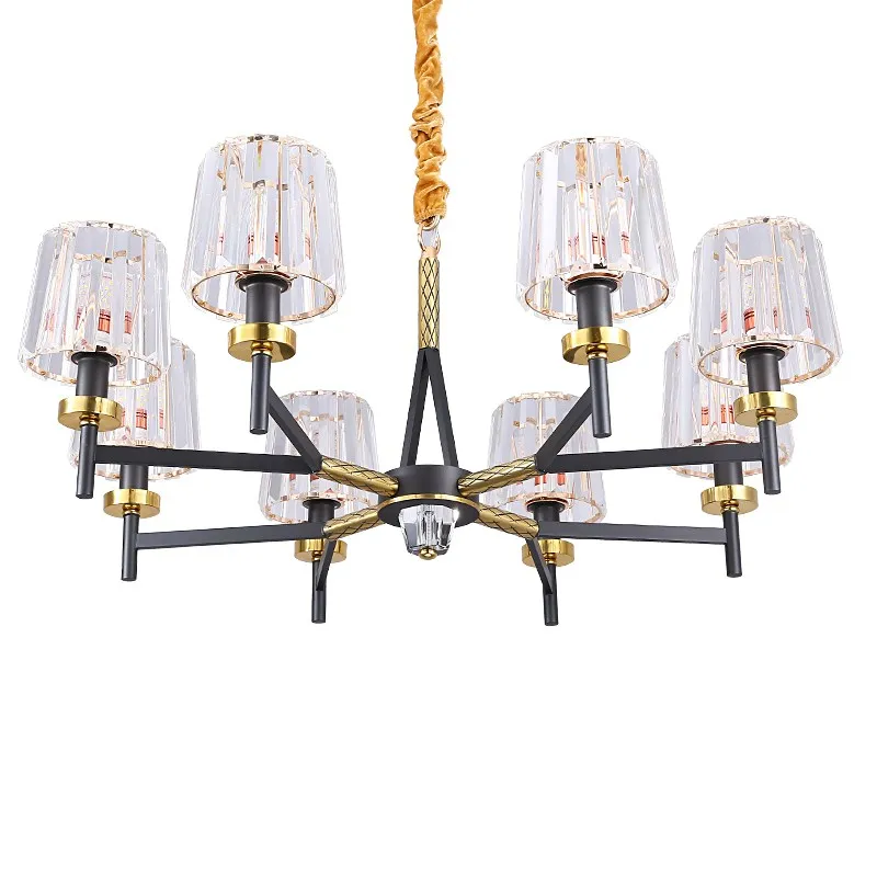 Post Modern LED Chandelier light 6/8/15 heads crystal lampshade LED Full copper light hotel dinning room hall home decotation
Post Modern LED Chandelier light 6/8/15 heads crystal lampshade LED Full copper light hotel dinning room hall home decotation