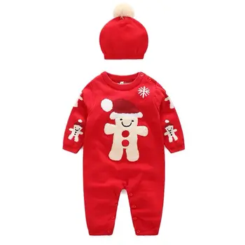 Fashion Costume Christmas Baby Romper Long Sleeve Spring Autumn Wear Clothing Set Top+headband or Hat Overalls
Fashion Costume Christmas Baby Romper Long Sleeve Spring Autumn Wear Clothing Set Top+headband or Hat Overalls