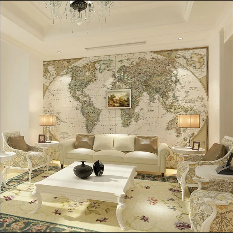Custom European Retro Large HD The World Map Mural Wallpapers for Office Living Room Study Wall Murals 3D Wall Papers Home Deocr
Custom European Retro Large HD The World Map Mural Wallpapers for Office Living Room Study Wall Murals 3D Wall Papers Home Deocr