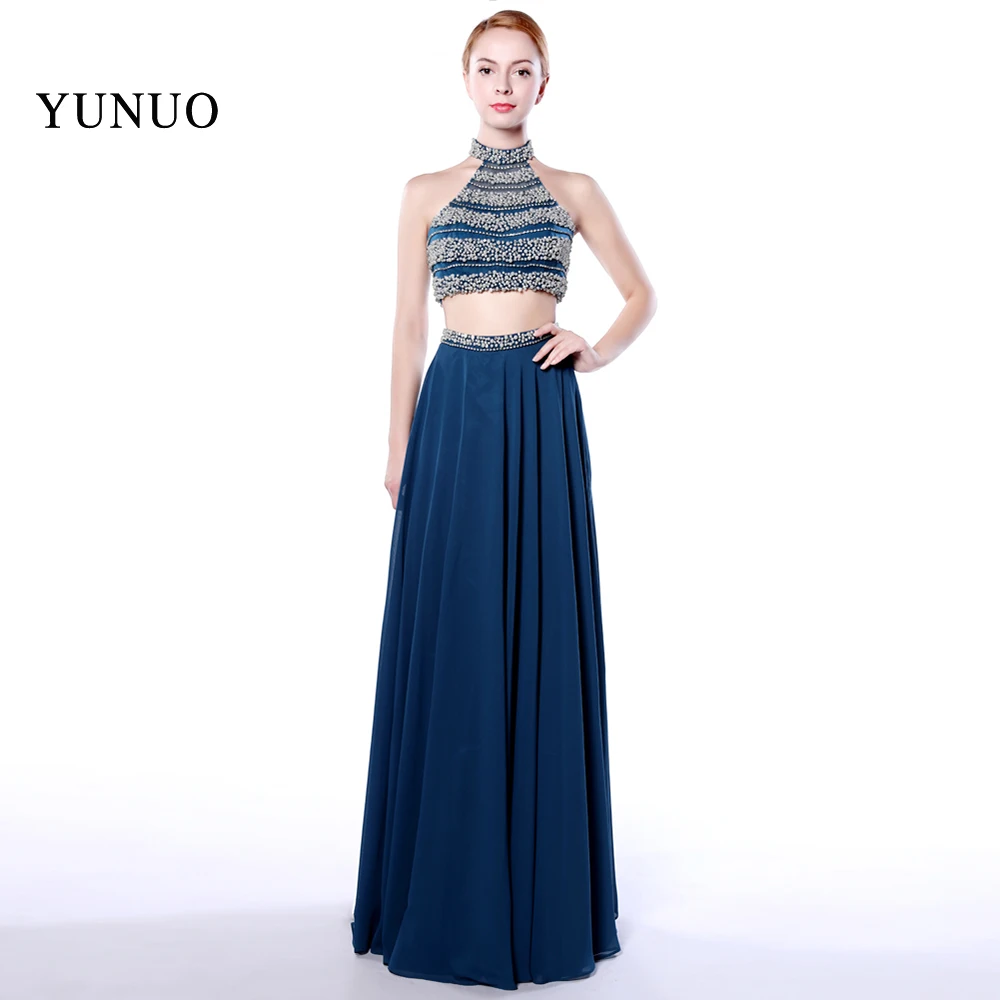 Real Fashion Two Piece A Line Chiffon Halter Beading Long Evening Dresses 2019 Sleeveless Floor Length Evening Dress YN71303
Real Fashion Two Piece A Line Chiffon Halter Beading Long Evening Dresses 2019 Sleeveless Floor Length Evening Dress YN71303