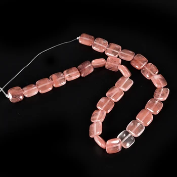 Cherry quartz Crystal Synthesis Translucent luster Necklace with a regular quadrilateral with a Bright Pink hue.
Cherry quartz Crystal Synthesis Translucent luster Necklace with a regular quadrilateral with a Bright Pink hue.