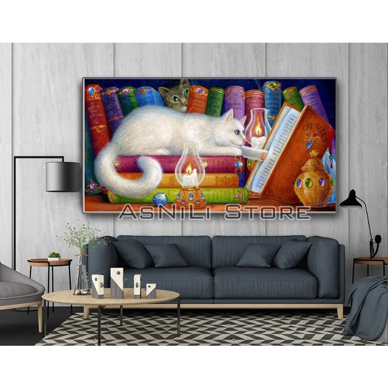 Full Square/Round Drill 5D DIY Diamond Painting "Cat & book" Embroidery Cross Stitch Mosaic Home Decor Gift
Full Square/Round Drill 5D DIY Diamond Painting "Cat & book" Embroidery Cross Stitch Mosaic Home Decor Gift
