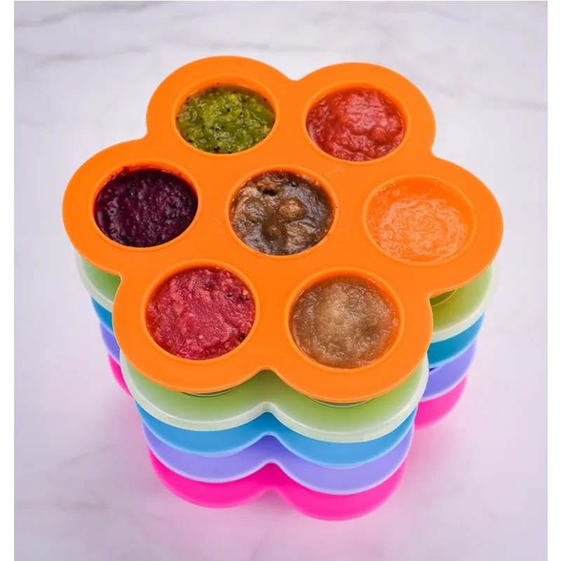7 hole Safety Silicone Baby Flower Lattice Food Container Fruit Breastmilk Storage Box Freezer Tray CupCake Mold Tray ice tray
7 hole Safety Silicone Baby Flower Lattice Food Container Fruit Breastmilk Storage Box Freezer Tray CupCake Mold Tray ice tray