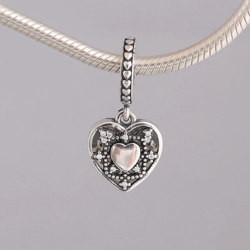 Fits Bracelet Charm Jewelry DIY Women's Party Gifts Set Zircon Grid Heart Shaped 925 Sterling Silver Jewelry Beads
Fits Bracelet Charm Jewelry DIY Women's Party Gifts Set Zircon Grid Heart Shaped 925 Sterling Silver Jewelry Beads
