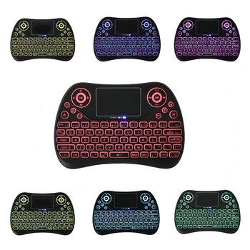 Mini Wireless Keyboard with Touchpad Rechargeable Fly Air Mouse 2.4GHz Smart 7 Color Backlit Keyboard for Android TV Box
Mini Wireless Keyboard with Touchpad Rechargeable Fly Air Mouse 2.4GHz Smart 7 Color Backlit Keyboard for Android TV Box