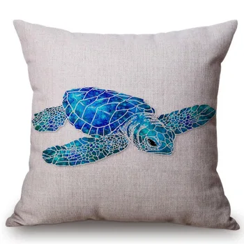 Watercolor Bule Marine Turtles Whale Jellyfish Throw Pillow Case On Couch Ocean Animal Linen Comfortable Cushion Cover
Watercolor Bule Marine Turtles Whale Jellyfish Throw Pillow Case On Couch Ocean Animal Linen Comfortable Cushion Cover