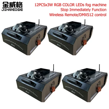 Free Shipping 4pcs/lot Stop Immediately Function 1500W12x3W 3IN1 LED DMX512 Wireless Control Smoke Machine Stage LED Fog Machine
Free Shipping 4pcs/lot Stop Immediately Function 1500W12x3W 3IN1 LED DMX512 Wireless Control Smoke Machine Stage LED Fog Machine