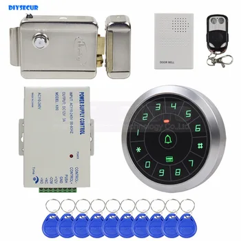 DIYSECUR Door Bell 125KHz RFID Reader Password Keypad + Electric Lock + Remote Control Door Access Control Security System Kit
DIYSECUR Door Bell 125KHz RFID Reader Password Keypad + Electric Lock + Remote Control Door Access Control Security System Kit