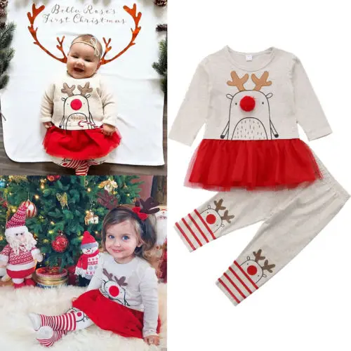 Emmababy Christmas Deer Kids Baby Girls Lace Tutu Cartoon Dress Tops+Cotton Pants Outfit Clothes 2Pcs Set Costume
Emmababy Christmas Deer Kids Baby Girls Lace Tutu Cartoon Dress Tops+Cotton Pants Outfit Clothes 2Pcs Set Costume