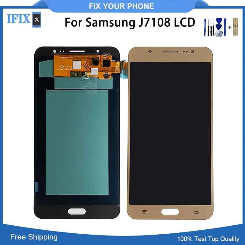 Change OLED LCD for Samsung J7108 OLED LCD Display Touch Digitizer Screen With Brightness Adjustment
Change OLED LCD for Samsung J7108 OLED LCD Display Touch Digitizer Screen With Brightness Adjustment