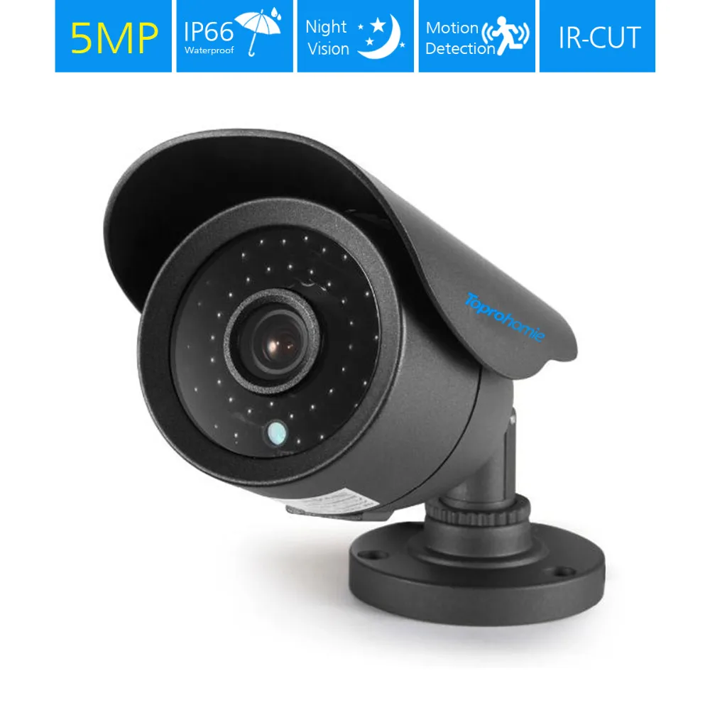 TOPROHOIME SONY CCD 5MP 2592x1944 security Outdoor Waterproof IR Camera CCTV Security Surveillance 5MP night vision Camera
TOPROHOIME SONY CCD 5MP 2592x1944 security Outdoor Waterproof IR Camera CCTV Security Surveillance 5MP night vision Camera