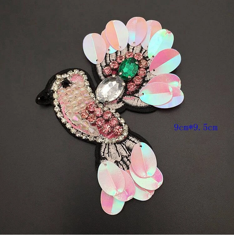 2018 1Pcs Rhinestone bird Beaded Patch for Clothing Sewing on Beading Applique Clothes Shoes Bags Decoration Patch DIY Apparel
2018 1Pcs Rhinestone bird Beaded Patch for Clothing Sewing on Beading Applique Clothes Shoes Bags Decoration Patch DIY Apparel