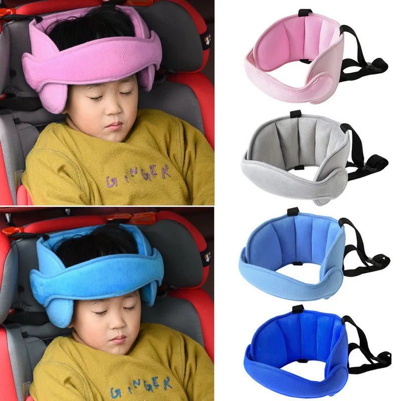 

Child Car Seat Head Support Protector Belt Comfortable Safe Sleep Headrest Solution Pillows Belt Stroller Soft Baby Head Support