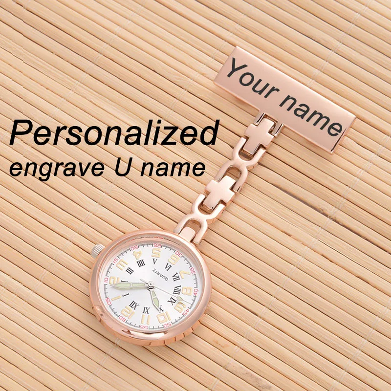 Personalized Customized FREE Name Engraved Rose Gold Pin Brooch BIG Dial Luminescent TOP QUALITY Lapel Midwife Nurse Fob Watch
Personalized Customized FREE Name Engraved Rose Gold Pin Brooch BIG Dial Luminescent TOP QUALITY Lapel Midwife Nurse Fob Watch